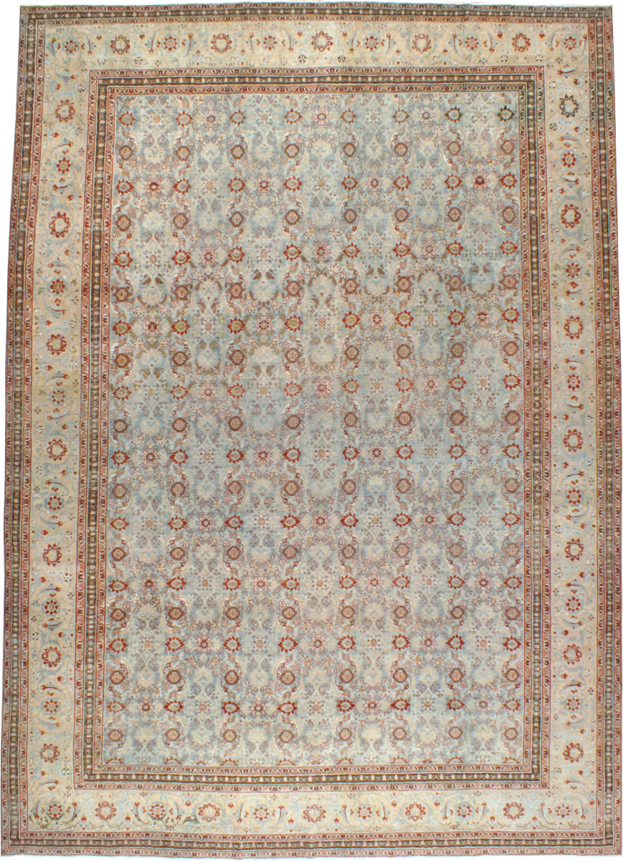 Antique Persian Tabriz Carpet, No.24559 - Staging