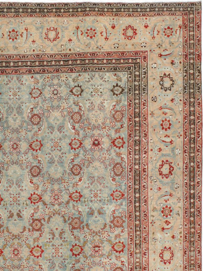 Antique Persian Tabriz Carpet, No.24559 - Staging