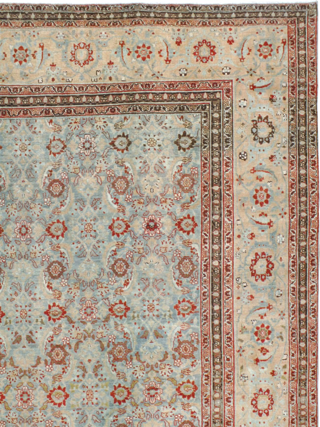 Antique Persian Tabriz Carpet, No.24559 - Staging