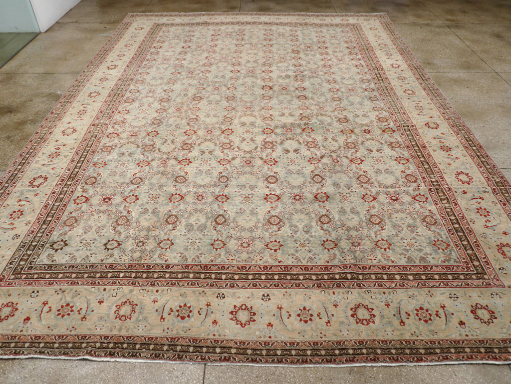 Antique Persian Tabriz Carpet, No.24559 - Staging