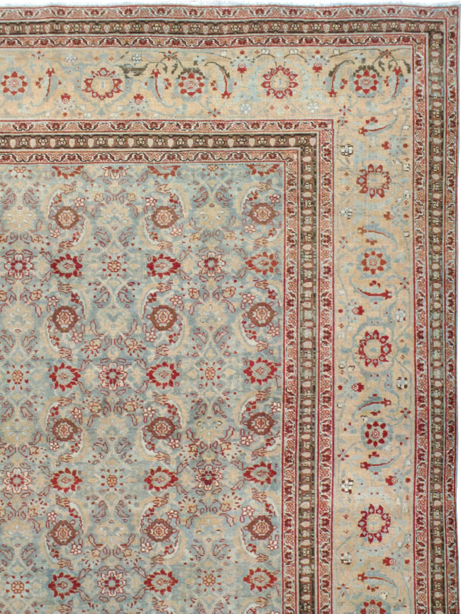 Antique Persian Tabriz Carpet, No.24559 - Staging