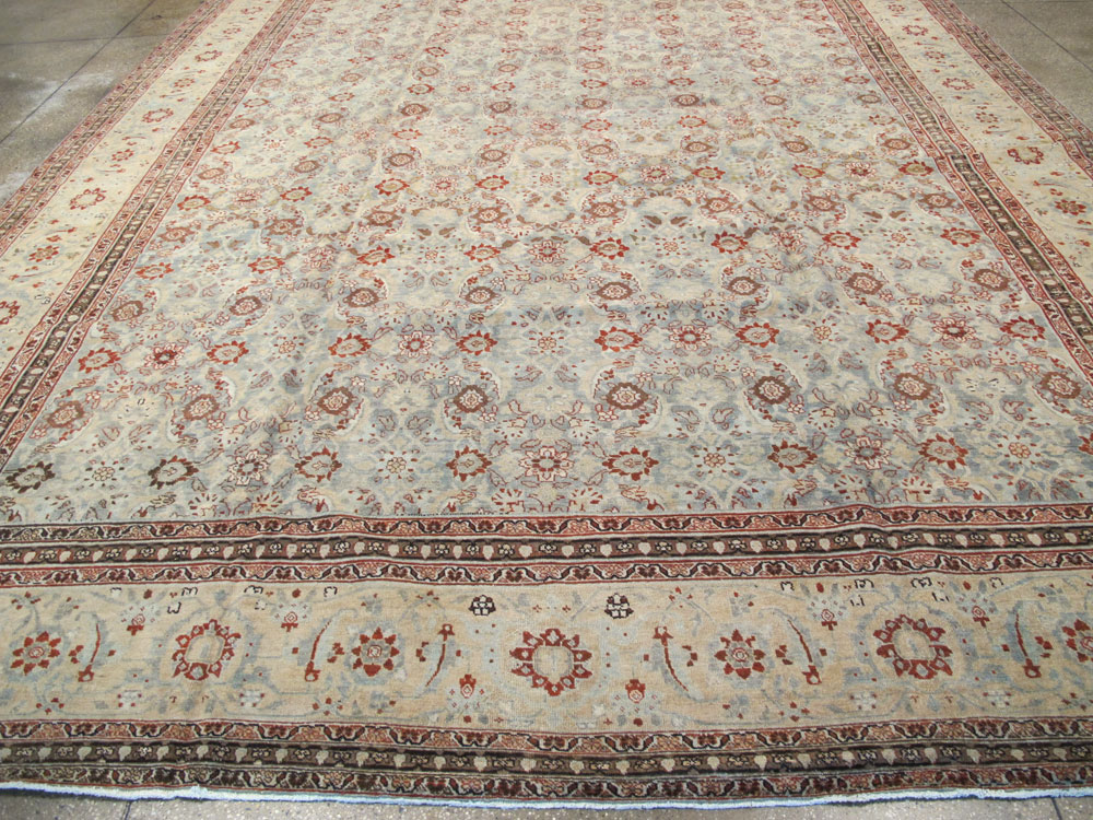 Antique Persian Tabriz Carpet, No.24559 - Staging