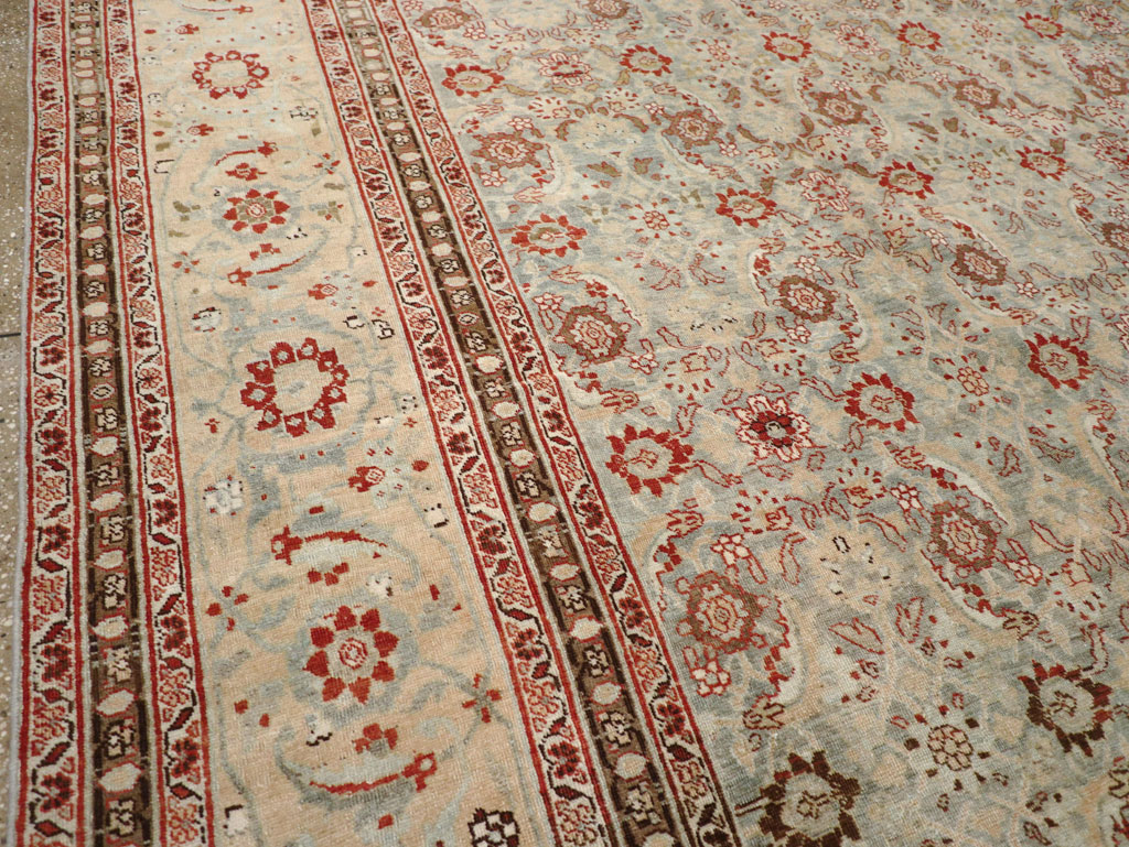 Antique Persian Tabriz Carpet, No.24559 - Staging