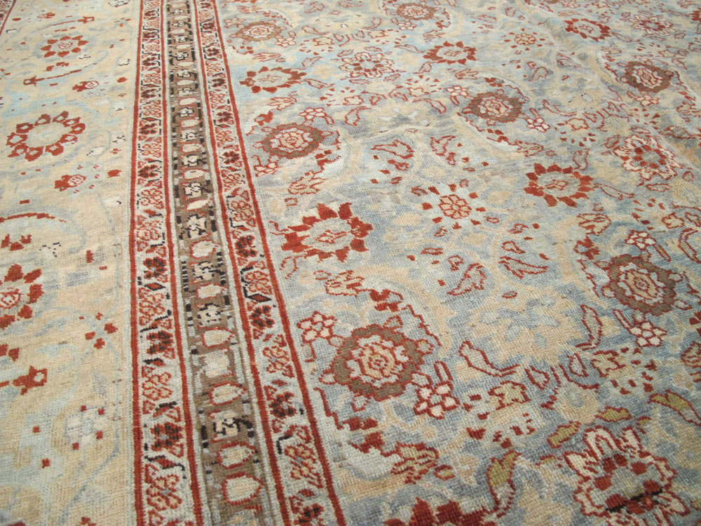 Antique Persian Tabriz Carpet, No.24559 - Staging