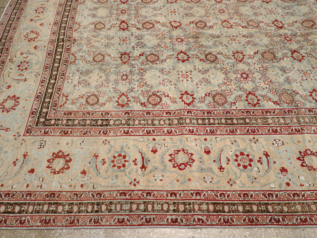 Antique Persian Tabriz Carpet, No.24559 - Staging