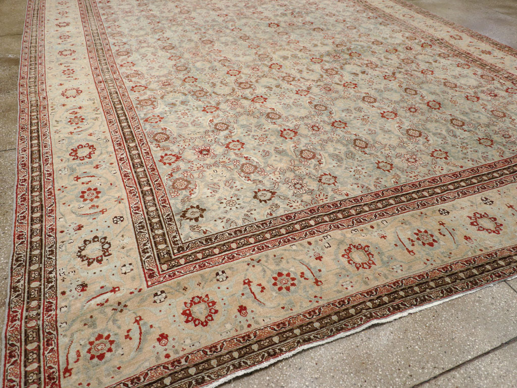 Antique Persian Tabriz Carpet, No.24559 - Staging