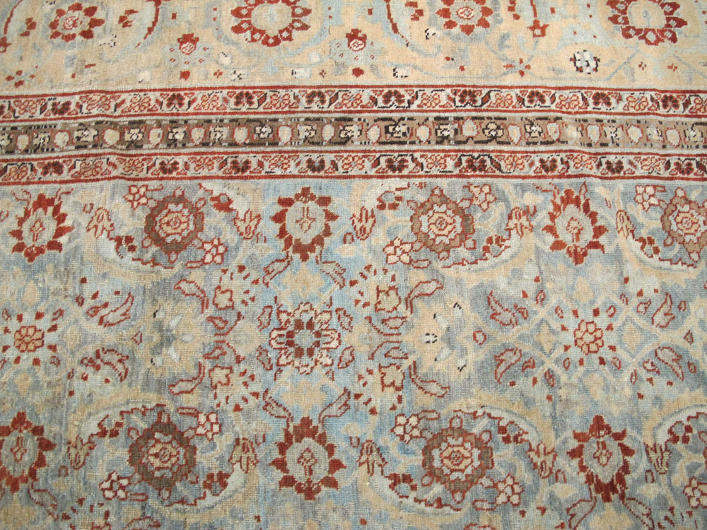 Antique Persian Tabriz Carpet, No.24559 - Staging