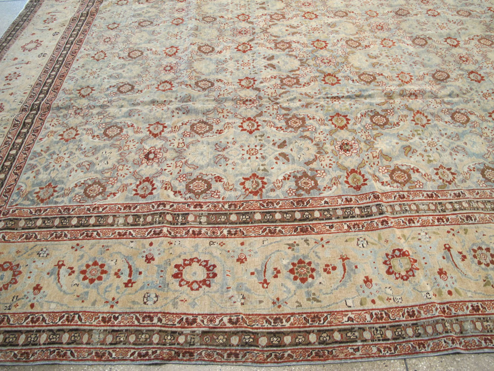 Antique Persian Tabriz Carpet, No.24559 - Staging
