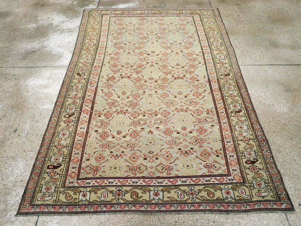 Antique Persian Kurd Accent Rug, No.24560 - Staging