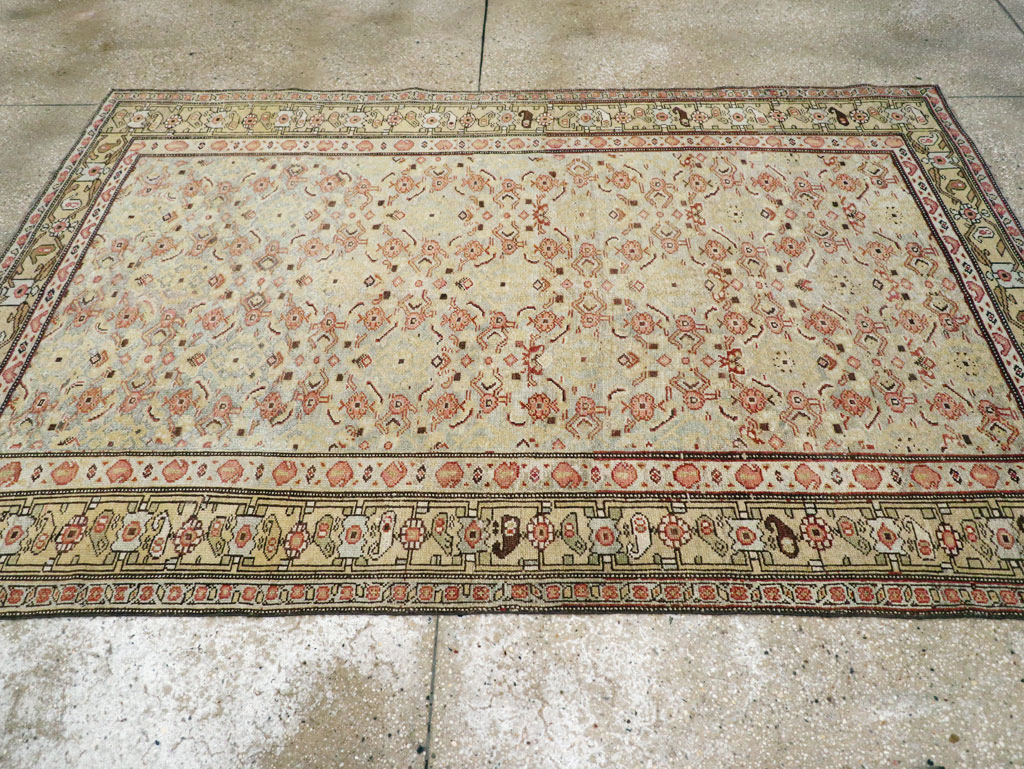 Antique Persian Kurd Accent Rug, No.24560 - Staging