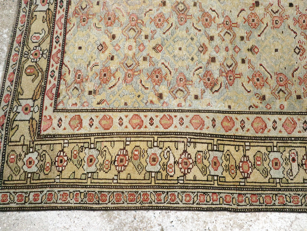 Antique Persian Kurd Accent Rug, No.24560 - Staging