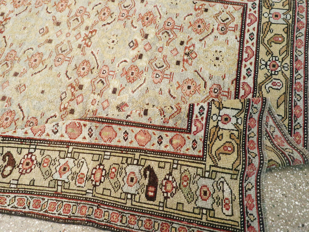 Antique Persian Kurd Accent Rug, No.24560 - Staging