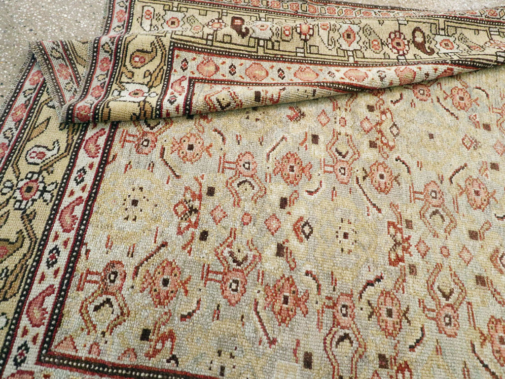 Antique Persian Kurd Accent Rug, No.24560 - Staging