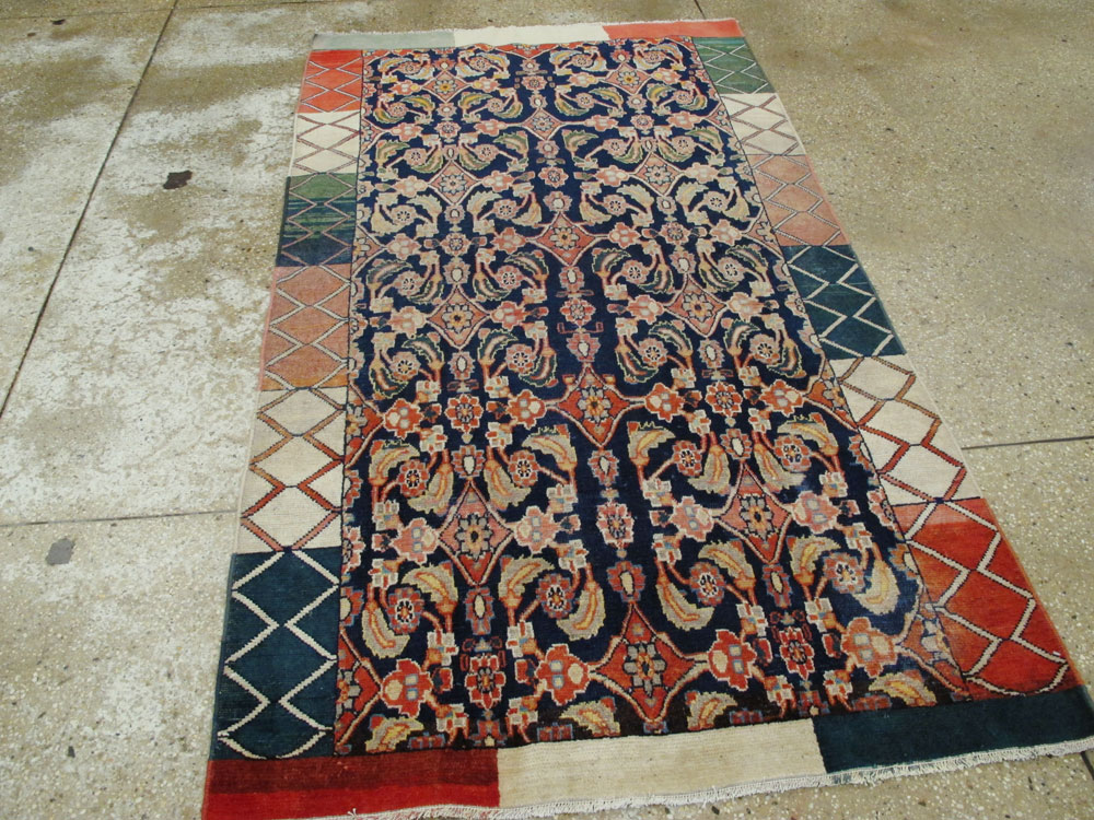 Vintage Persian Tabriz Rug, No.24562 - Staging