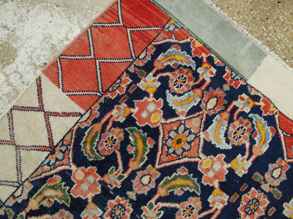 Vintage Persian Tabriz Rug, No.24562 - Staging