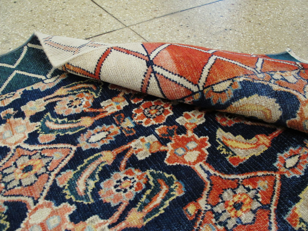 Vintage Persian Tabriz Rug, No.24562 - Staging