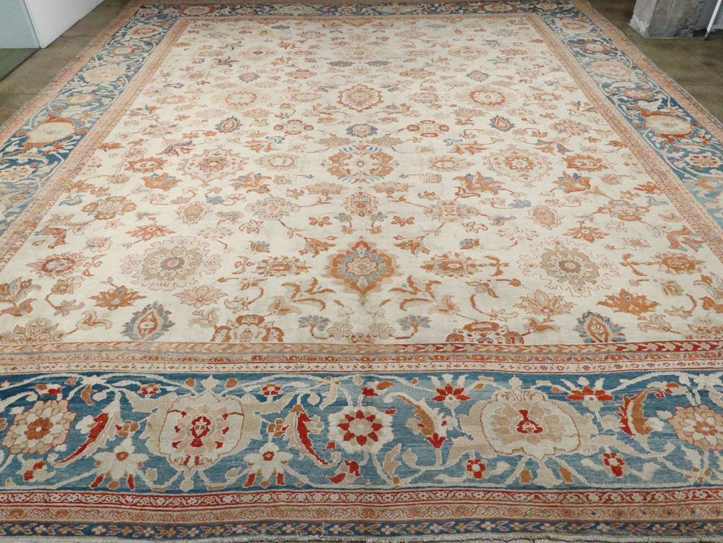 Antique Persian Sultanabad Carpet, No.24573 - Staging