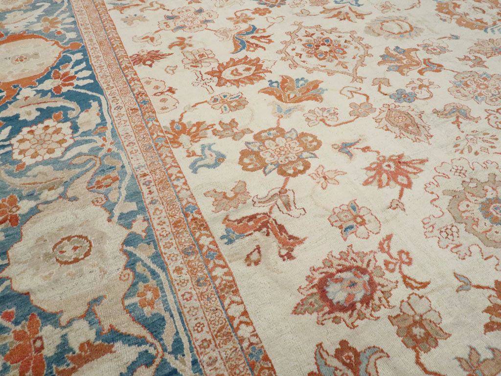Antique Persian Sultanabad Carpet, No.24573 - Staging