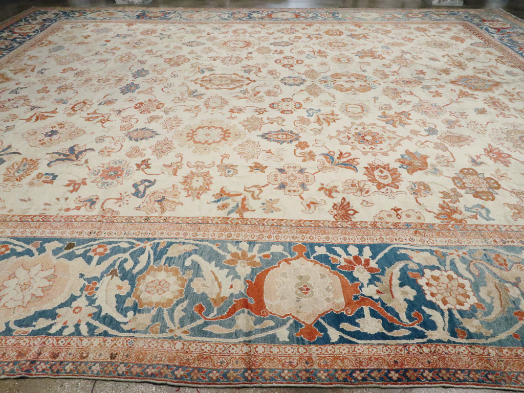 Antique Persian Sultanabad Carpet, No.24573 - Staging