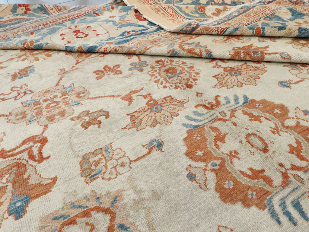 Antique Persian Sultanabad Carpet, No.24573 - Staging