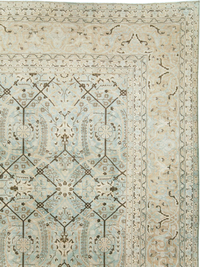 Antique Persian Tabriz Carpet, No.24579 - Staging