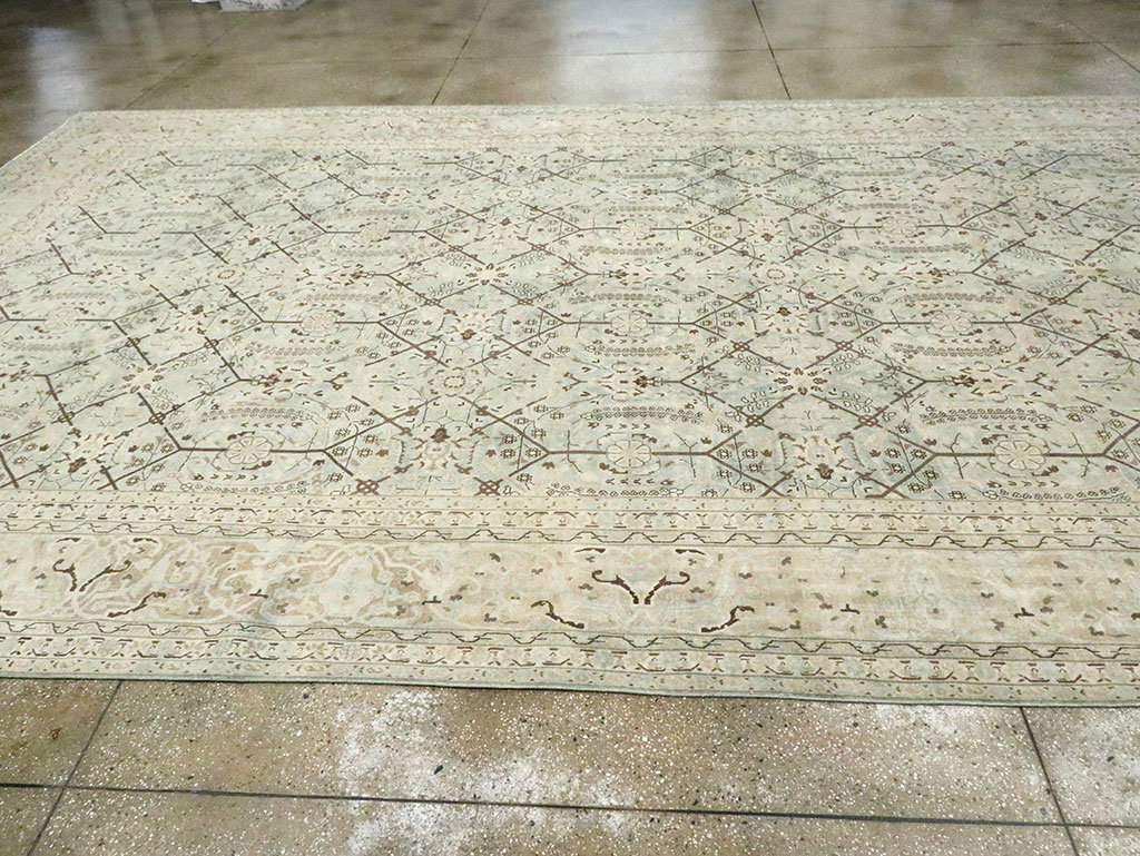 Antique Persian Tabriz Carpet, No.24579 - Staging