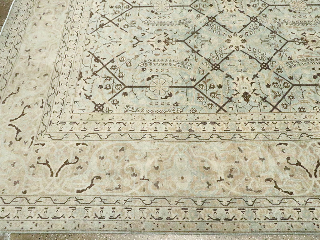 Antique Persian Tabriz Carpet, No.24579 - Staging