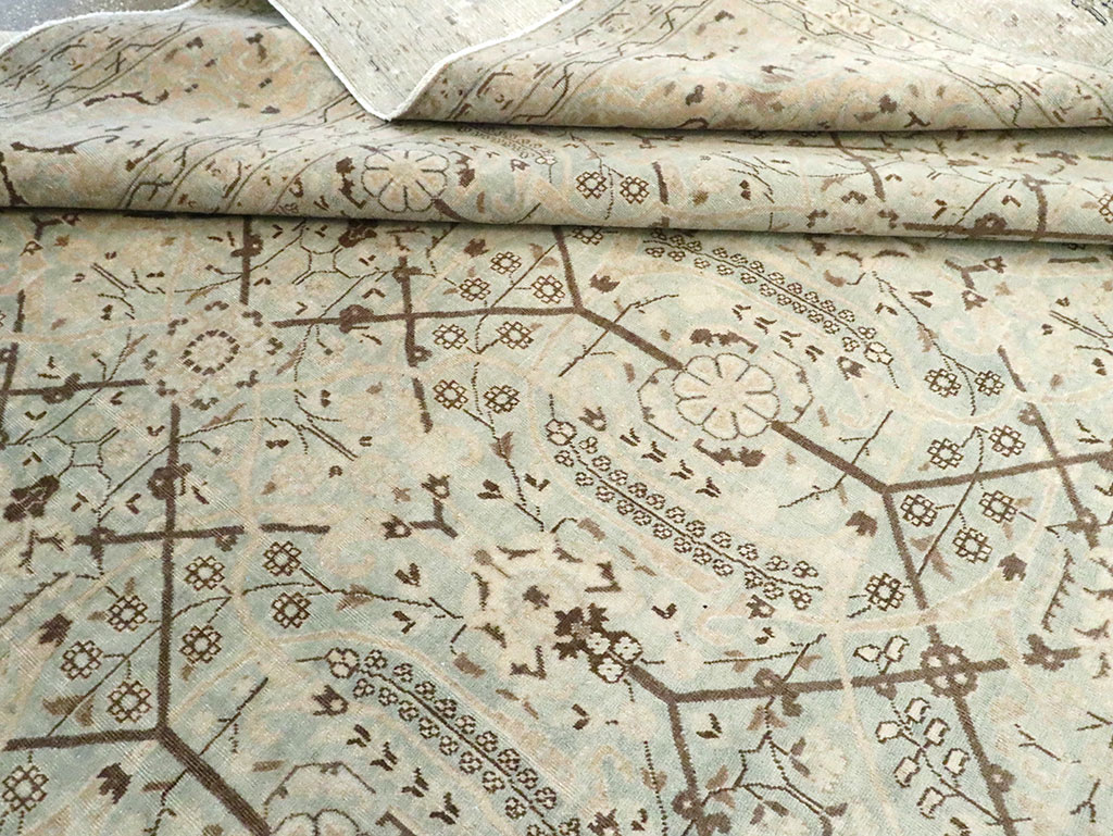Antique Persian Tabriz Carpet, No.24579 - Staging