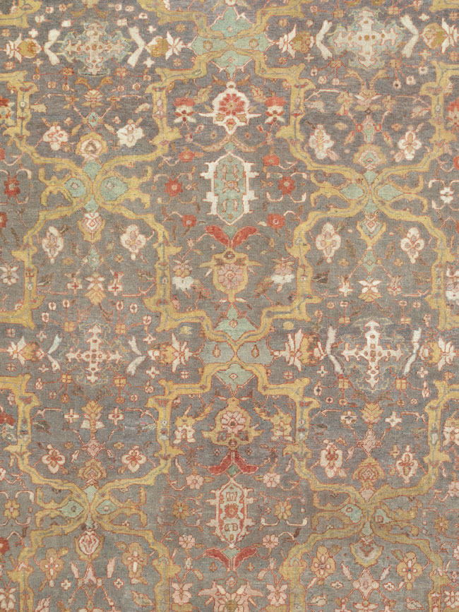 Antique Persian Mahal Carpet, No.24580 - Staging
