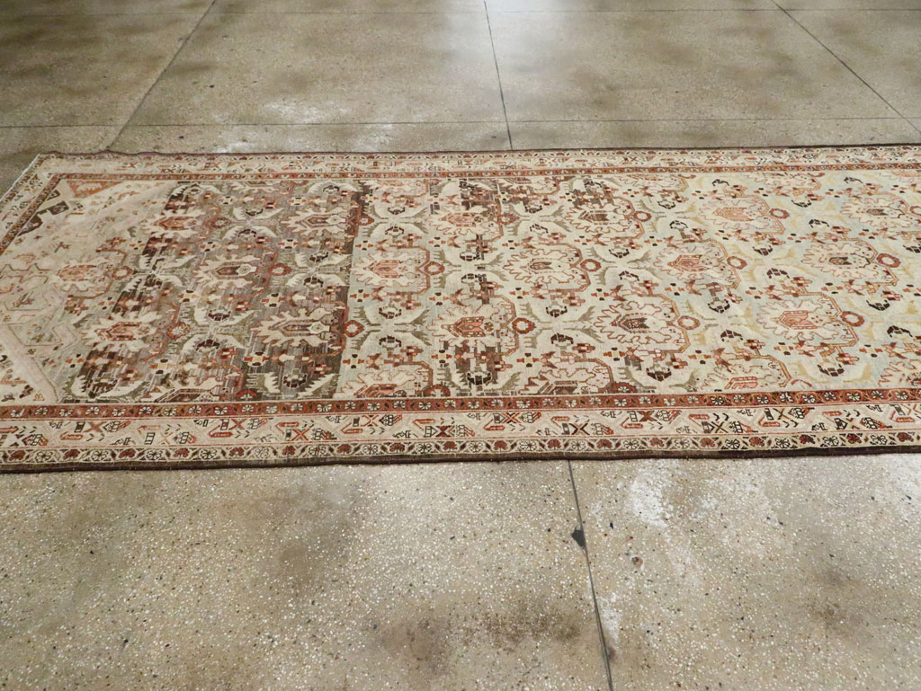 Vintage Persian Malayer Wide Gallery Runner, No.24581 - Staging