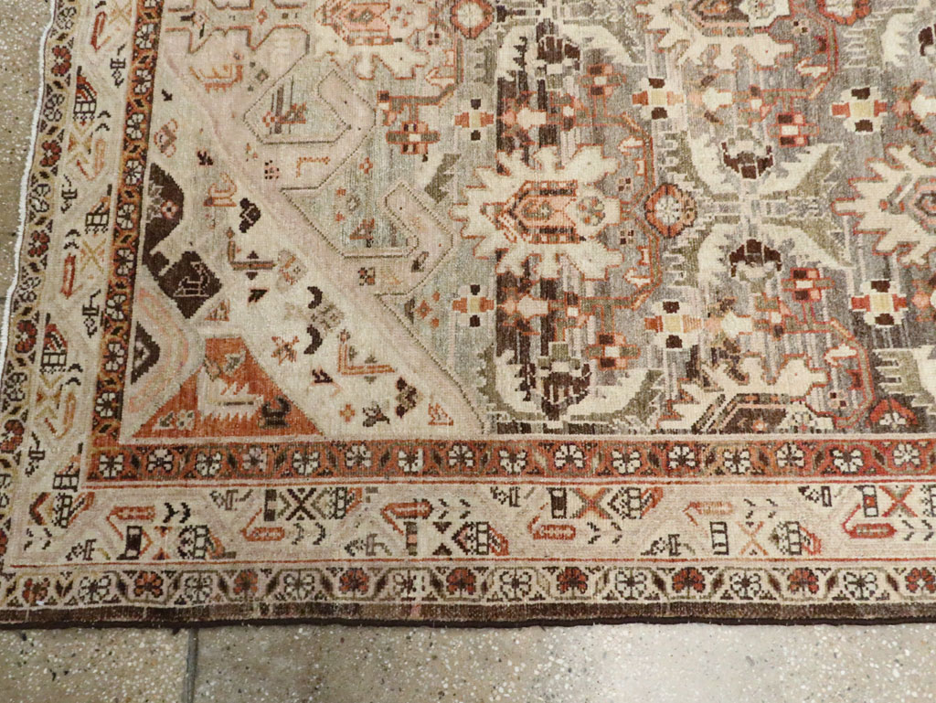Vintage Persian Malayer Wide Gallery Runner, No.24581 - Staging
