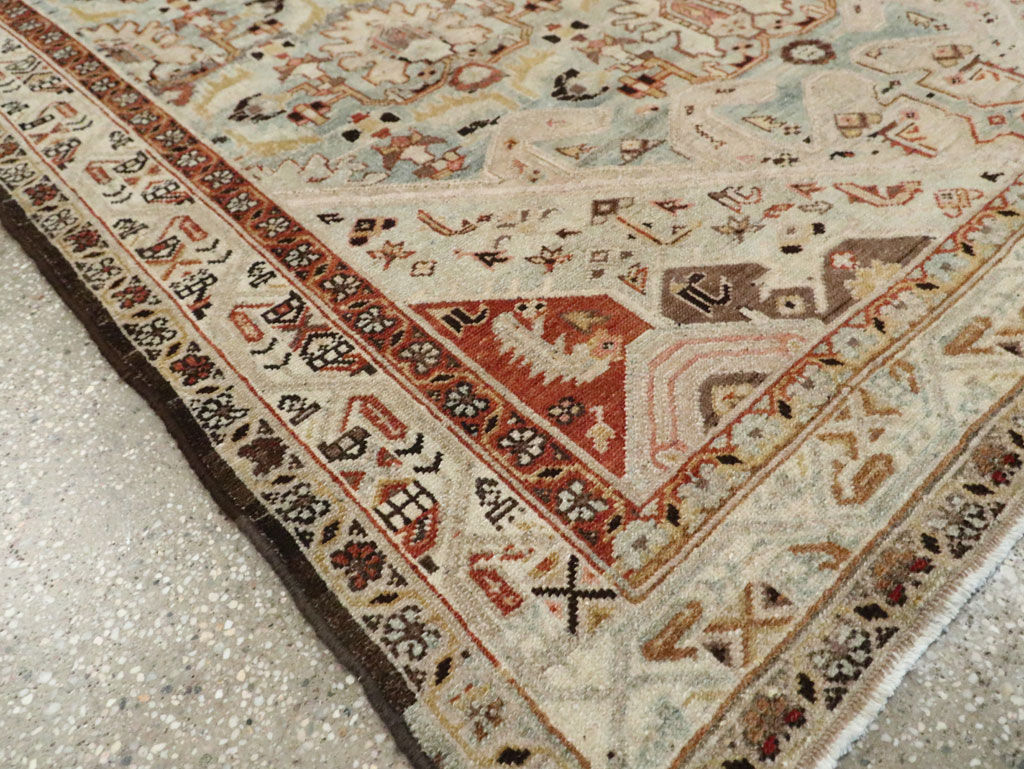 Vintage Persian Malayer Wide Gallery Runner, No.24581 - Staging