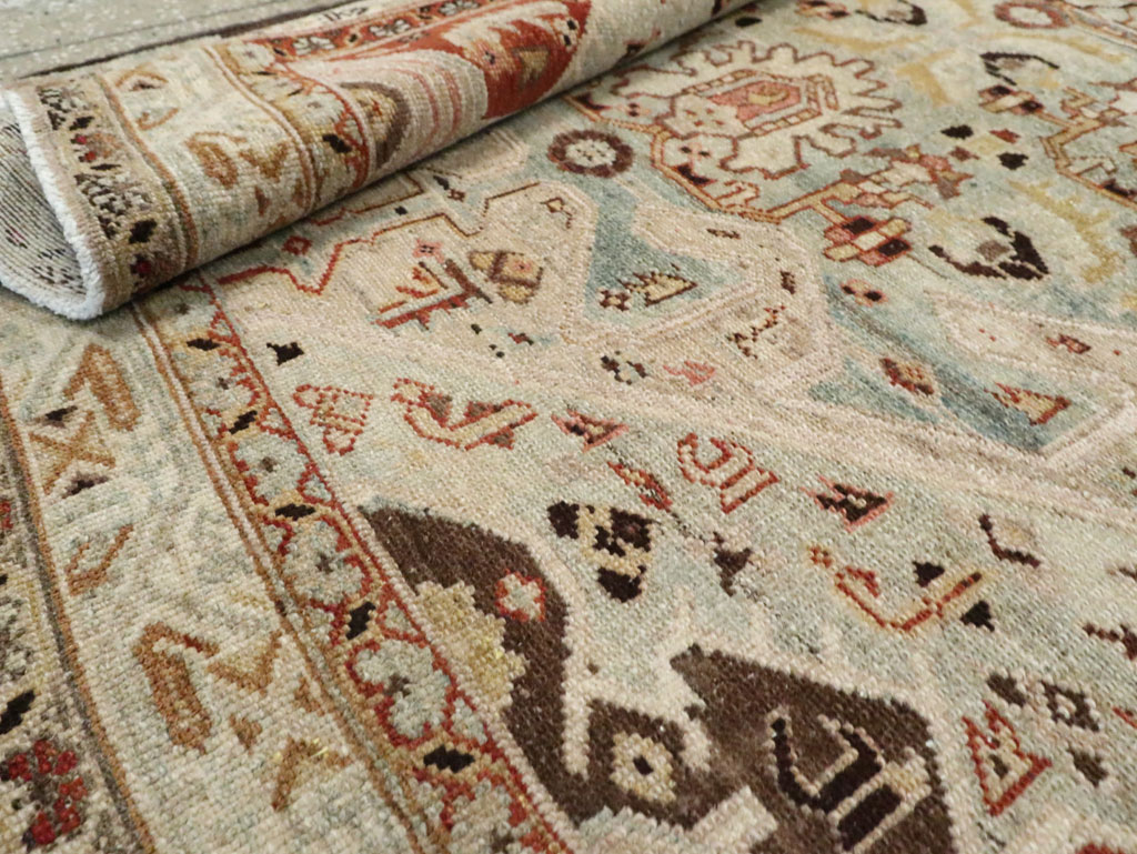 Vintage Persian Malayer Wide Gallery Runner, No.24581 - Staging