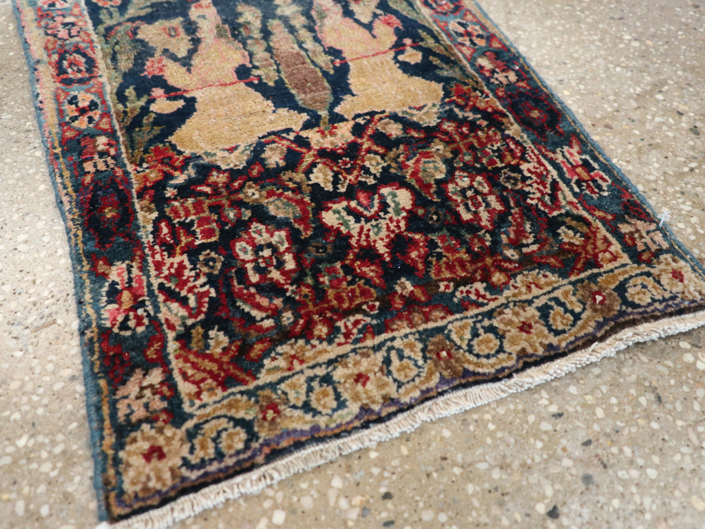 Vintage Persian Tabriz Rug, No.24610 - Staging