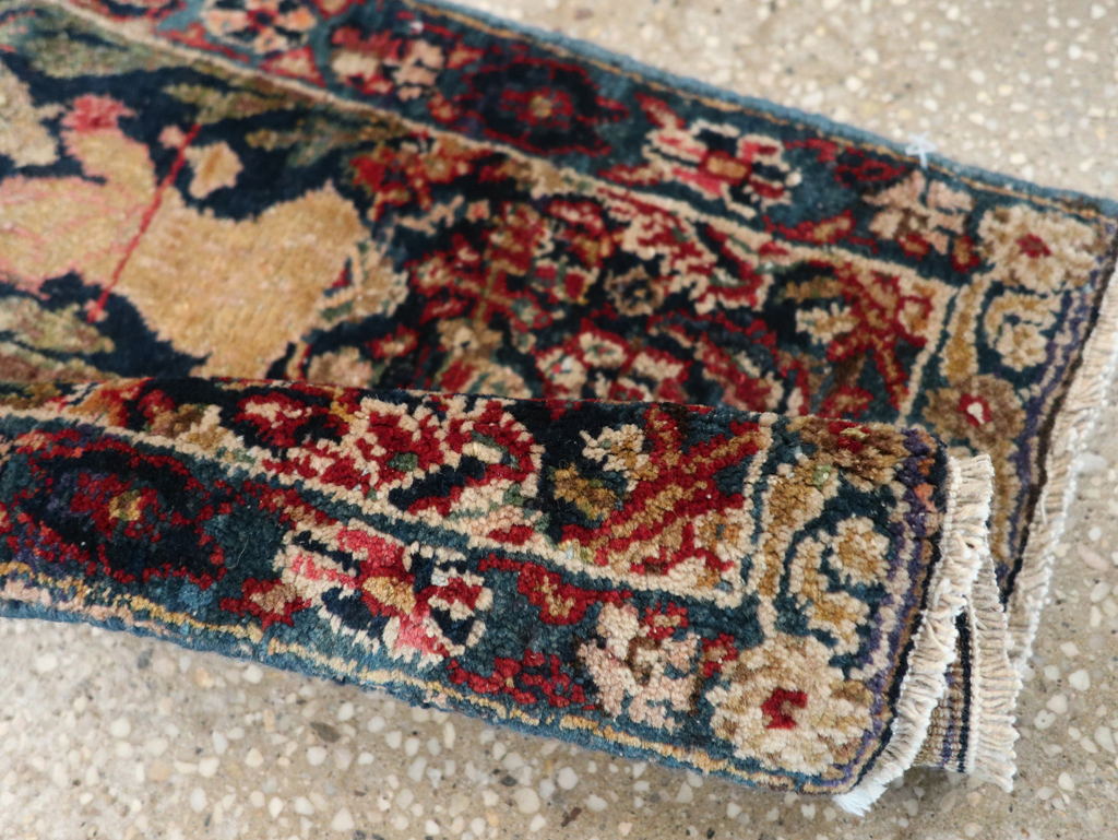 Vintage Persian Tabriz Rug, No.24610 - Staging