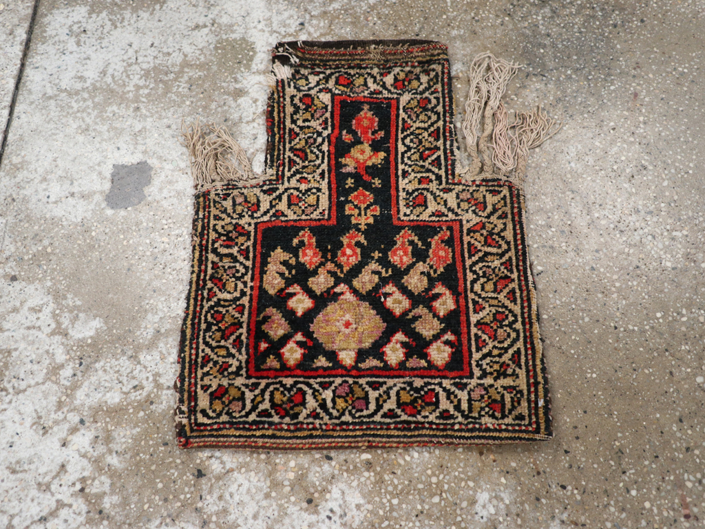 Vintage Persian Kurdish Bag, No.24618 - Staging