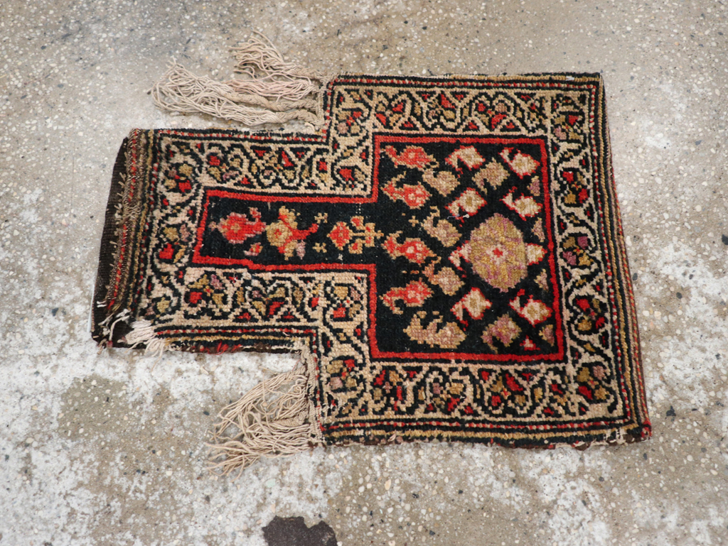 Vintage Persian Kurdish Bag, No.24618 - Staging