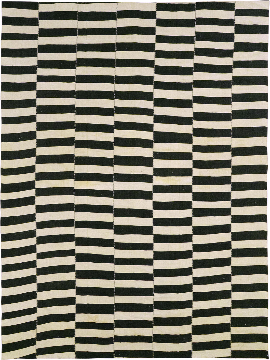 Modern Persian Flatweave Kilim Room Size Carpet, No.24628 - Staging