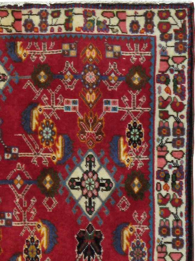 Vintage Persian Shiraz Square Rug (Pair: 3 of 4), No.24645 - Staging