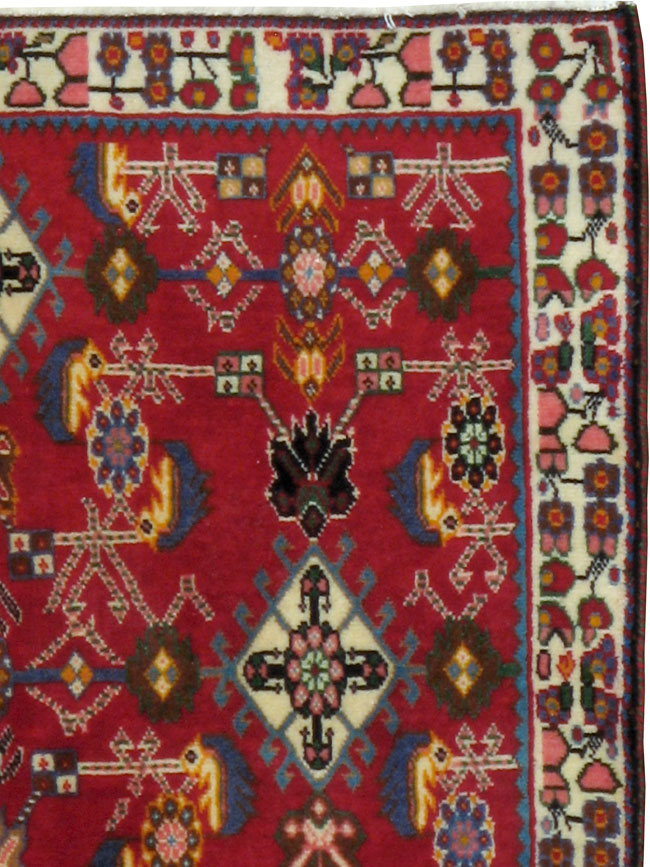 Vintage Persian Shiraz Square Rug (Pair: 3 of 4), No.24645 - Staging