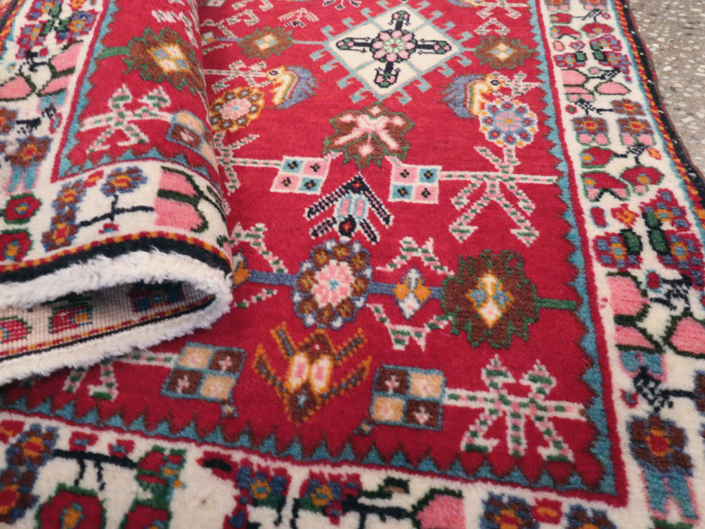 Vintage Persian Shiraz Square Rug (Pair: 4 of 4), No.24646 - Staging
