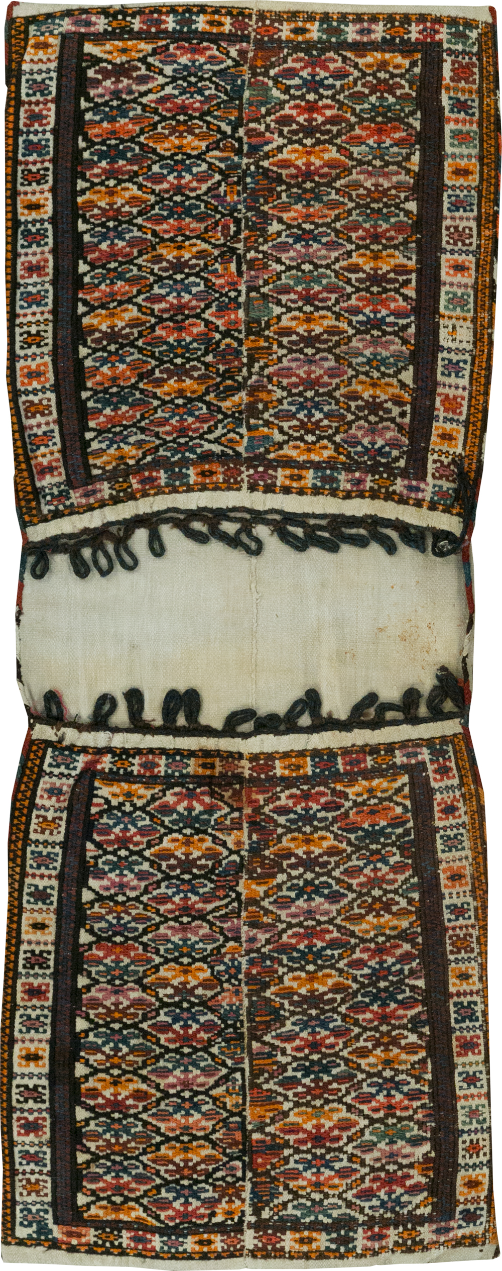Vintage Persian Kurdish Bag, No.24647 - Staging