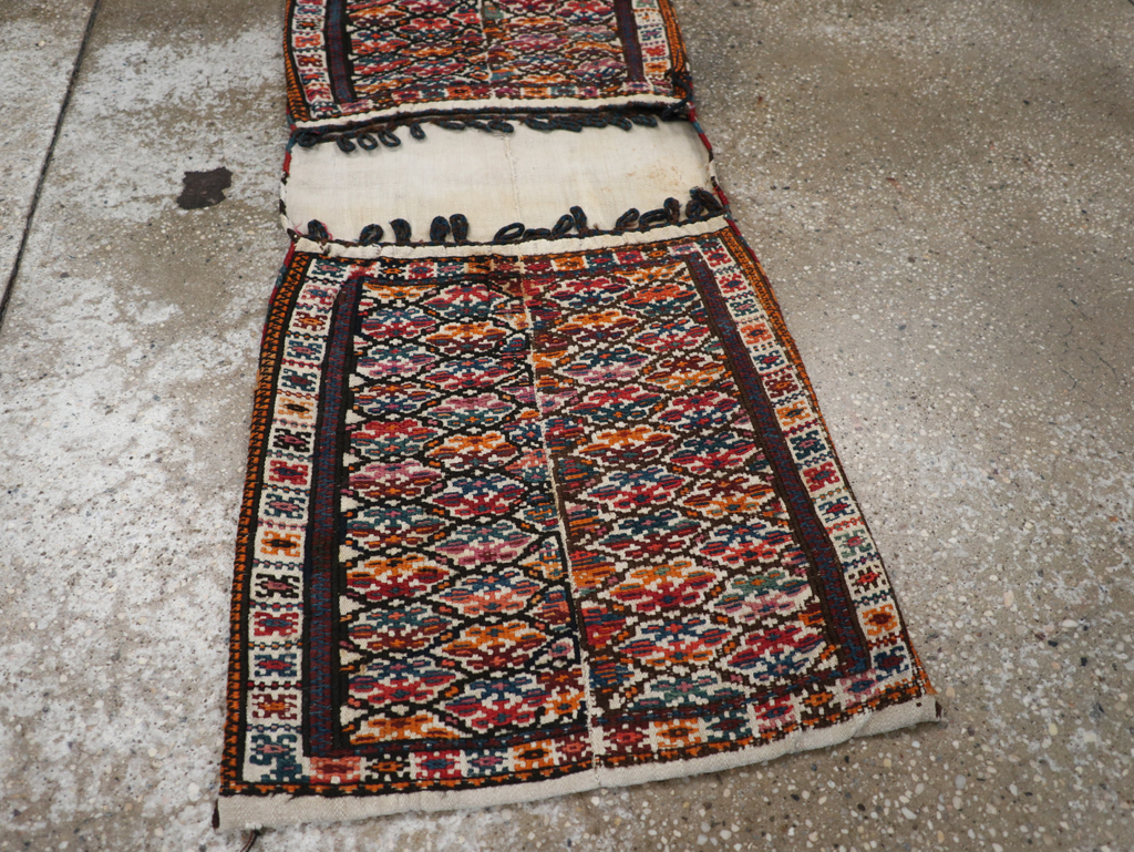 Vintage Persian Kurdish Bag, No.24647 - Staging
