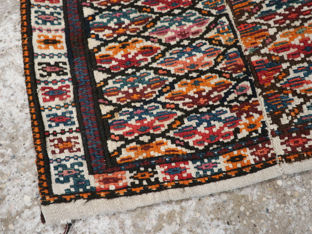 Vintage Persian Kurdish Bag, No.24647 - Staging