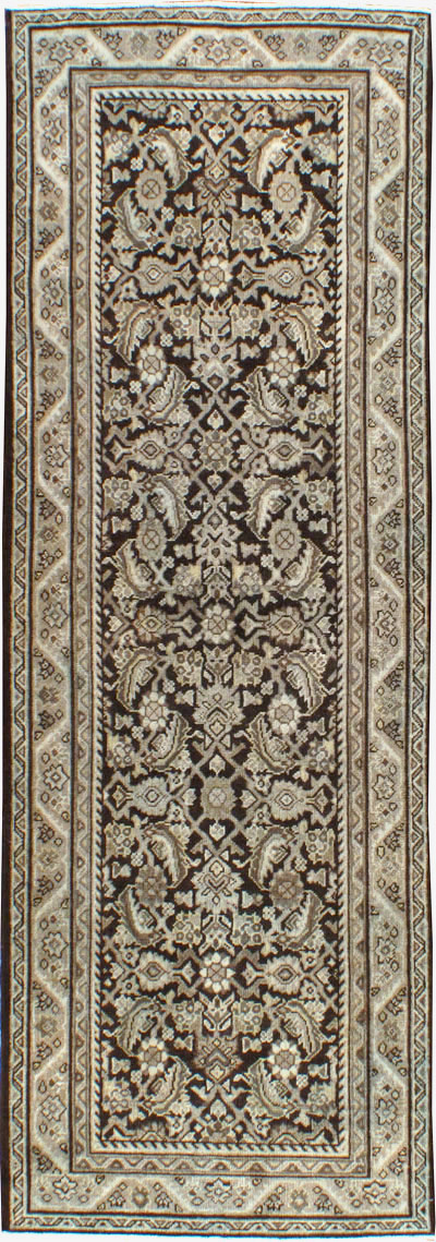 Antique Persian Mahal Runner, No.24662 - Staging