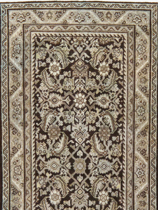Antique Persian Mahal Runner, No.24662 - Staging