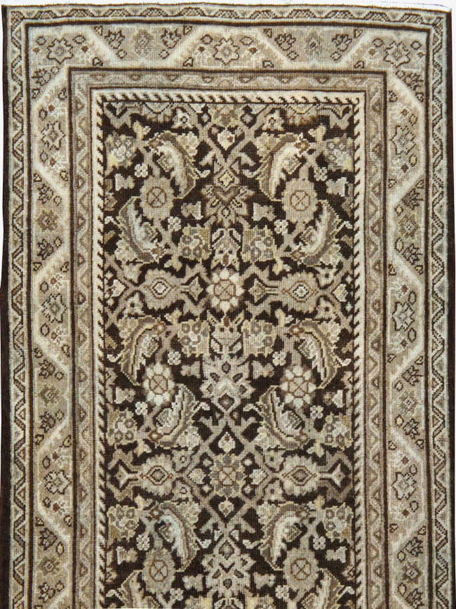 Antique Persian Mahal Runner, No.24662 - Staging