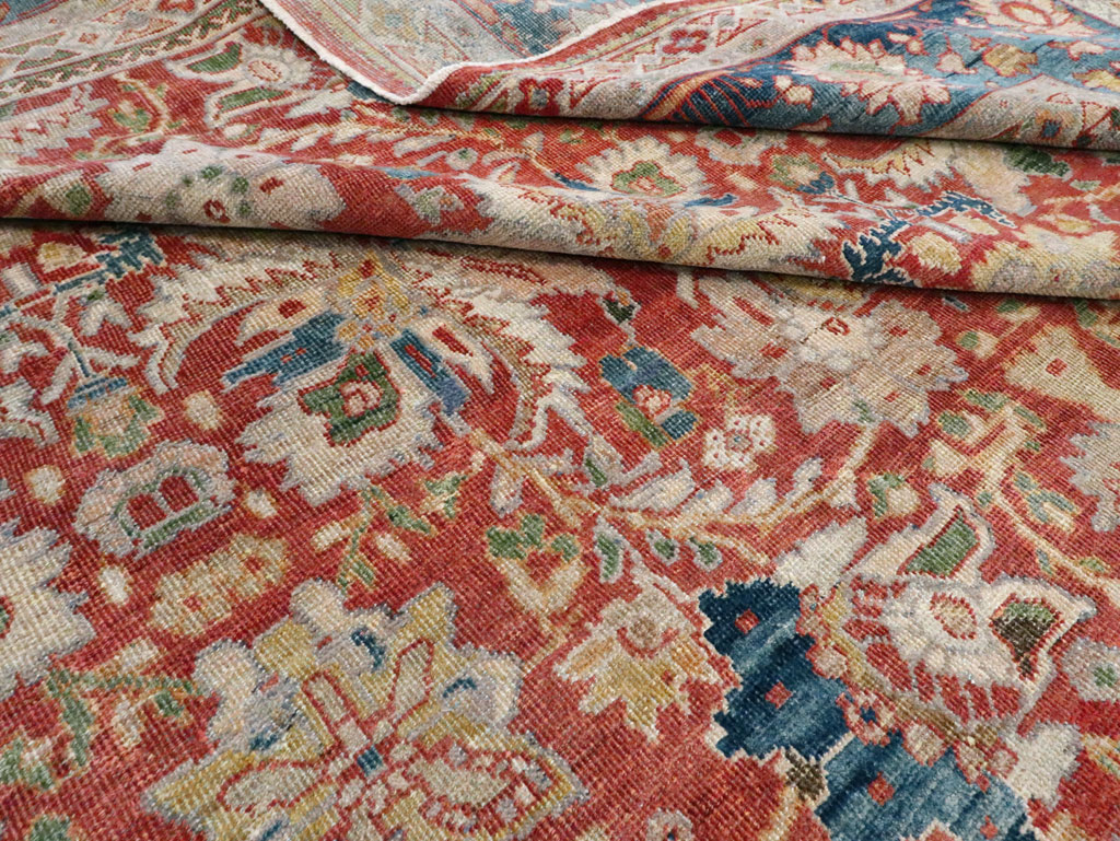 Antique Persian Mahal Large Carpet, No.24673 - Staging