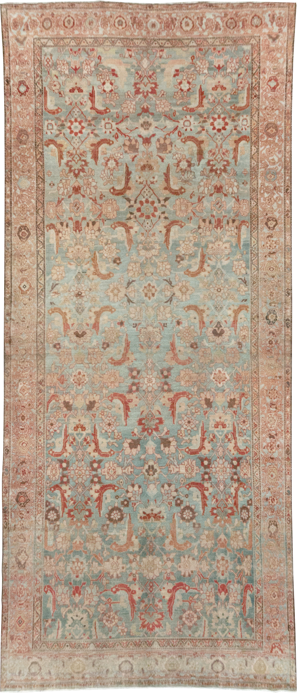 Vintage Persian Malayer Gallery Carpet, No.24674 - Staging