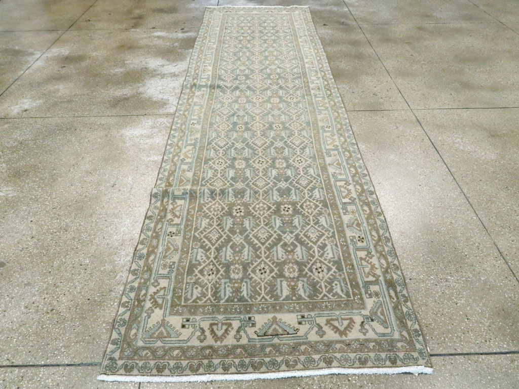 Vintage Persian Malayer Runner, No.24709 - Staging
